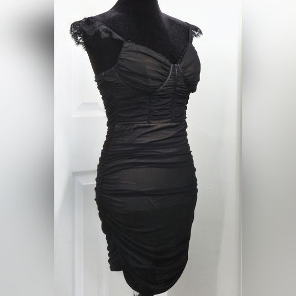 Windsor Take It Up A Notch Ruched Mini Dress - Picture 1 of 10